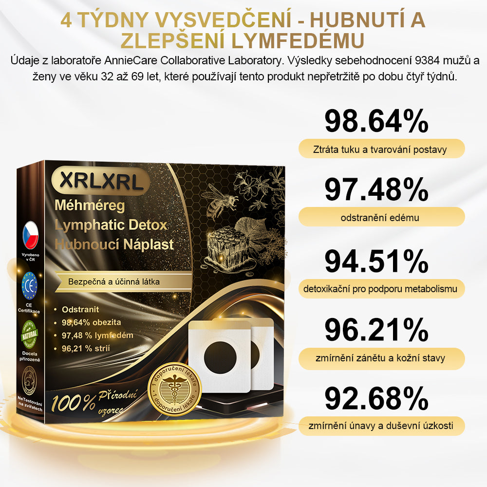 🔥50% sleva - [CE Certifikace] 🐝XRLXRL™ Méhméreg Lymphatic Detox Hubnoucí Náplast